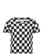 Top Rib Cropped Tops T-Kortærmet Skjorte Multi/patterned Lindex