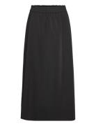 Questiw Skirt Knælang Nederdel Black InWear