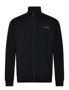Linked Jacket Zip Designers Sweatshirts & Hoodies Sweatshirts Black HU...