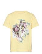 Cnvg Floral Sneaker T-Shirt Sport T-Kortærmet Skjorte Yellow Converse