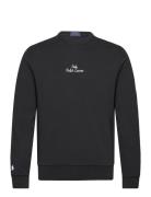 Embroidered-Logo Double-Knit Sweatshirt Tops Sweatshirts & Hoodies Swe...