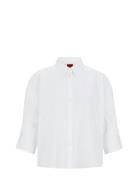 Etje Tops Shirts Short-sleeved White HUGO