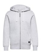 Centre Zip Hoodie Sport Sweatshirts & Hoodies Hoodies Grey Björn Borg
