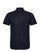 Inglow Tops Shirts Short-sleeved Navy INDICODE