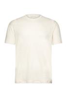 Linen Ss T-Shirt Tops T-Kortærmet Skjorte Cream GANT