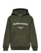 Borg Hoodie Tops Sweatshirts & Hoodies Hoodies Khaki Green Björn Borg