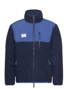 Panel Zip Fleece Tops Sweatshirts & Hoodies Fleeces & Midlayers Navy R...