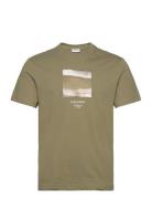 Diffused Graphic T-Shirt Tops T-Kortærmet Skjorte Green Calvin Klein