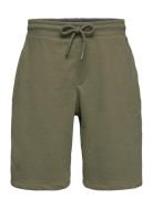 Cotton Shorts With Elastic Waist Bottoms Shorts Green Mango