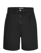 Denim Shorts With Pleats Bottoms Shorts Denim Shorts Grey Mango