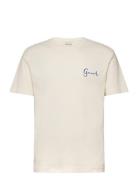 Seasonal Graphic Tshirt Tops T-Kortærmet Skjorte Cream GANT