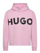 Fancy Sweatshirt Tops Sweatshirts & Hoodies Hoodies Pink Hugo Kids