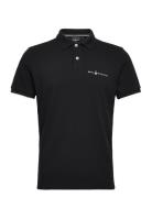 Bowman Logo Polo Sport Polos Short-sleeved Black Sail Racing