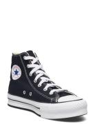 Ctas Eva Lift Hi Black/White/Black Shoes Sneakers Canva Sneakers Black...