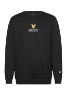 Eagle Logo Sweatshirt Tops Sweatshirts & Hoodies Sweatshirts Black Lyl...