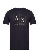 T-Shirt Tops T-Kortærmet Skjorte Blue Armani Exchange