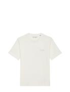 T-Shirts Short Sleeve Tops T-Kortærmet Skjorte Cream Marc O'Polo