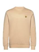 Crew Neck Fly Fleece Sport Sweatshirts & Hoodies Sweatshirts Beige Lyl...