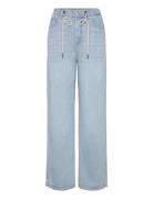 Obey Bottoms Jeans Wide Blue Munthe
