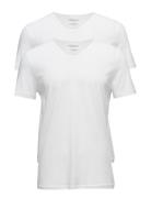 Mens Knit 2Pack Tsh Tops T-Kortærmet Skjorte White Emporio Armani