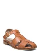 Sandals - Flat Flade Sandaler Brown ANGULUS