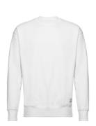 Sdlenz Crew Sw Tops Sweatshirts & Hoodies Sweatshirts White Solid