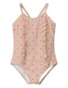 Nmfhelga Swimsuit Lil Badedragt Badetøj Pink Lil'Atelier