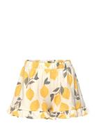 Shorts With Frill And Aop Bottoms Shorts Multi/patterned Lindex