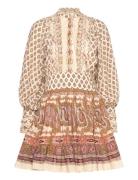 Cotton Slub Mini Dress Kort Kjole Brown By Ti Mo