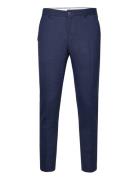Slhslim-Oasis Linen Trs Noos Bottoms Trousers Formal Navy Selected Hom...