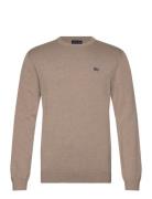 Bradley Cotton Crew Sweater Tops Knitwear Round Necks Beige Lexington ...