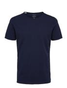 Slhmorgan Ss O-Neck Tee W Tops T-Kortærmet Skjorte Navy Selected Homme