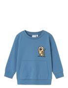 Nmmvildar Ls Sweat Box Unb Tops Sweatshirts & Hoodies Sweatshirts Blue...