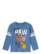 Nmmjobs Pawpatrol Ls Top Cplg Tops T-shirts Long-sleeved T-Skjorte Blu...