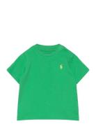 Cotton Jersey Crewneck Tee Tops T-Kortærmet Skjorte Green Ralph Lauren...