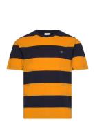 Bar Stripe Ss T-Shirt Tops T-Kortærmet Skjorte Orange GANT