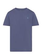 Cotton Jersey Crewneck Tee Tops T-Kortærmet Skjorte Blue Ralph Lauren ...