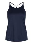 Women Sports Strap Top Sport T-shirts & Tops Sleeveless Navy ZEBDIA