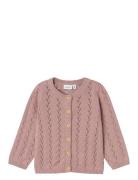 Nmfbanni Ls Knit Card Noos Tops Knitwear Cardigans Pink Name It