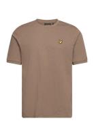 D Gal T-Shirt Tops T-Kortærmet Skjorte Brown Lyle & Scott