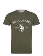 Uspa T-Shirt Archibald Men Tops T-Kortærmet Skjorte Green U.S. Polo As...