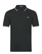 Twin Tipped Fp Shirt Tops Polos Short-sleeved Black Fred Perry