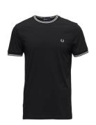 Twin Tipped T-Shirt Designers T-Kortærmet Skjorte Black Fred Perry