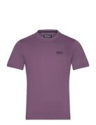 B.intl Small Logo Tee Designers T-Kortærmet Skjorte Purple Barbour