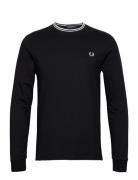 Twin Tipped T-Shirt Tops T-Langærmet Skjorte Black Fred Perry