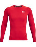 Ua Hg Armour Comp Ls Sport T-Langærmet Skjorte Red Under Armour