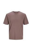 Jjeorganic Basic Tee Ss O-Neck Noos Tops T-Kortærmet Skjorte Brown Jac...