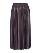 Vinitban Midi Skirt - Noos Knælang Nederdel Purple Vila