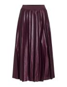 Vinitban Skirt - Noos Knælang Nederdel Purple Vila