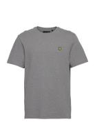 Plain T-Shirt Tops T-Kortærmet Skjorte Grey Lyle & Scott